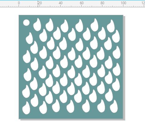 Mini Stencil raindrops 4x4 stencil